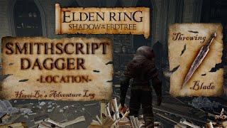 Smithscript Dagger Location | Throwing Blade | Elden Ring Shadow of the Erdtree