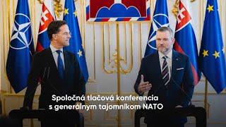 Spoločná tlačová konferencia s generálnym tajomníkom NATO