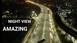 Delhi Meerut Expressway with Night View