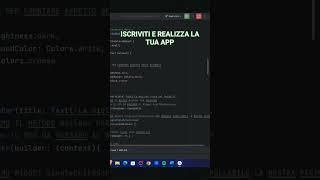 Impara e realizza la tua App con Flutter #flutter #corso #dart #tutorial