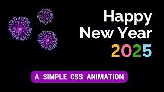 CSS Animation Happy New Year 2025