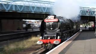 46233 "Duchess of Sutherland" passing Larbert on "The Caledonian" railtour, 6.10.12.