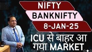 Nifty Prediction and Bank Nifty Analysis for Wednesday | 8 January 25 | Bank NIFTY Tomorrow