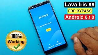 Lava Iris 88 Frp Bypass || Lava Iris 88 Google Account Remove || Android 8.1.0 Without Pc ||