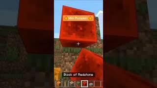 How to make a small pumpkin in minecraft | #Shorts #Minecraft #TikTok