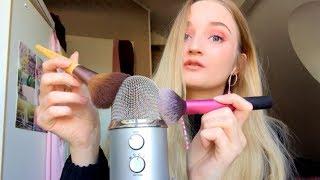 ASMR | MIC BRUSHING & WHISPERING för att du ska kunna somna