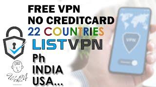 Free VPN No Credit Card |100% Working | 2023 | ListVPN | Web24 |