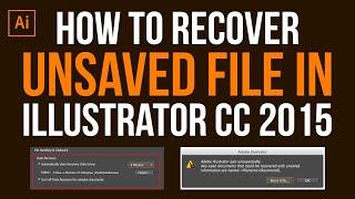 How to Recovery your unsaved file in adobe illustrator cc 2015 (বাংলা)