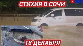 ‼️ЖЕСТЬ В СОЧИ. ШТОРМ, ОПОЛЗНИ, ПОТОП В СОЧИ 18 ДЕКАБРЯ