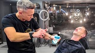 FRENCH MASTER BARBER Shows How It's Done [ASMR with tips] – Boufféré 