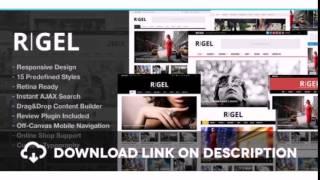 Rigel Responsive Magazine Newspaper Theme Free Download