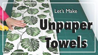 The making of unpaper towels - How GreenandHappyShop makes reusable kitchen towels.