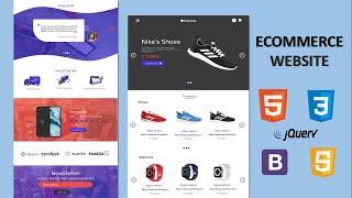 How To Make Complete Responsive E-COMMERCE Website Using HTML / CSS / JS / BOOTSTRAP - Step By Step