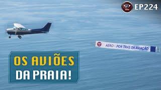 De onde vêm os aviões que puxam FAIXA NA PRAIA?