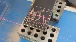 PCB etching mask with fiber laser