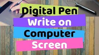 Digital Writing Hardware for Teaching | Hardware to write on Computer Screen | Digital Pen Tablet