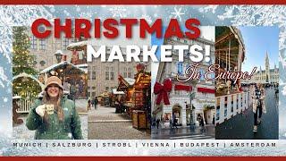 CHRISTMAS MARKETS IN EUROPE! Munich | Salzburg | Strobl | Vienna | Budapest | Amsterdam + Castles!!!