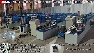 Slat shutter door roll forming steel roller shutter door making machine