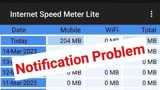 Fix Internet Speed Meter Lite Notification Problem Solve