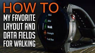 How I set up my walking activity on Garmin