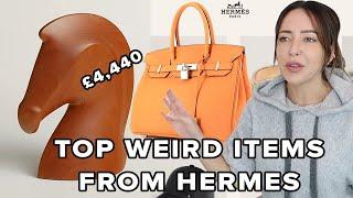 Overpriced Items at HERMES: Dog Poop Bag?, Wooden Horse Head... BIRKIN BAIT??