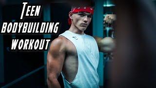 Teen Pull Day! Bodybuilding Workout| 17 year old Bodybuilder | Teen workout Motivation | Bicep Pump