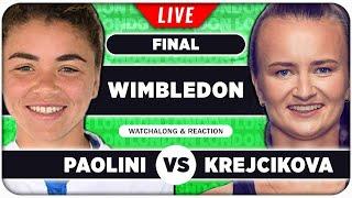 PAOLINI vs KREJCIKOVA •• Wimbledon 2024 Final •• LIVE Tennis Talk Watchalong