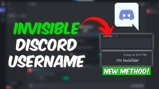 How to Set an Invisible Username on Discord - (2024 METHOD)