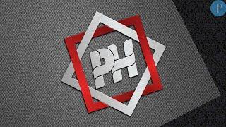 P H Professional Logo Design Tutorial | Pixellab Logo Design 