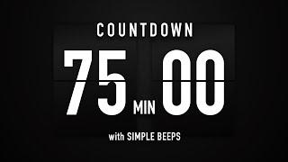 75 Minutes Countdown Timer Flip Clock ️