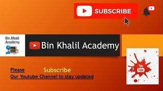 Bin Khalil Academy I Introduction #binkhalilacademy