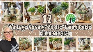  All NEW FOR 2025 ~  DOLLAR TREE VINTAGE SPRING RUSTIC FARMHOUSE DIY HOME DECOR and Crafts