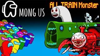 AMONG US VS ALL TRAIN EATER, Cursed Thomas, TRAINS-FORMERS, Bus Monster, Choo-Choo Charles Animation
