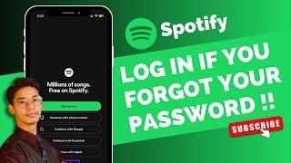 How to Login to Spotify If You Forgot Your Password !