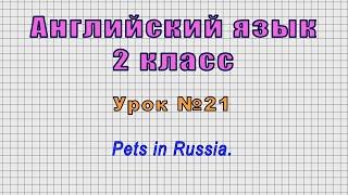 Английский язык 2 класс (Урок№21 - Pets in Russia.)