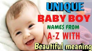 UNIQUE BABY BOY NAMES FROM A-Z WITH BEAUTIFUL MEANING | MOM'S DIARYTV