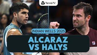 Carlos Alcaraz vs Quentin Halys Highlights | Indian Wells 2025