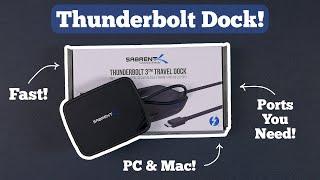 SABRENT Thunderbolt 3 Travel Dock | Great for Students and Work!