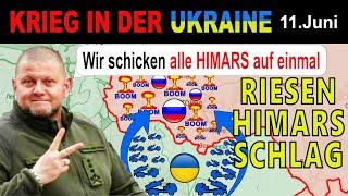 11.JUNI: TOTALE VERWÜSTUNG - Russische Basen von 308 HIMARS-Raketen getroffen | Ukraine-Krieg