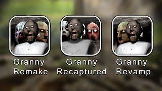 All Latest Update Car Escape - Granny Remake 1.9 Vs Granny Recaptured 1.1.5 Vs Granny Revamp 0.8.8