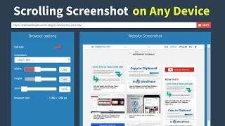 Take a Scrolling Screenshot for Any Website on Any Device ( Windows, Laptop, PC, Mac, Mobile, Tablet