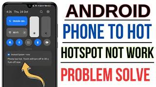 Android Phone To Hot Hotspot Not Work Problem Solved 2024 || Realme Phone To Hot Hotspot Off Problem