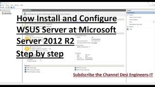 Microsoft WSUS Server Complete Installation and Configuration Step by Step in Hindi and English.