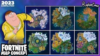 Fortnite Map Concept Evolution Of 2023 - Chapter 5 Season 2, Maps After End Events And More!