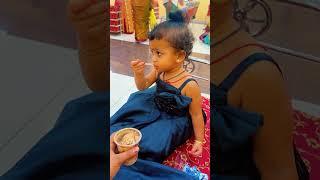 Eating ice cream#icecream#babygirl#geethanshi#india