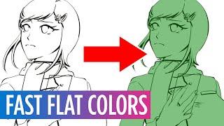 4 Ways to Make Flat Colors For Comics & Illustrations - Clip Studio Paint Tutorial