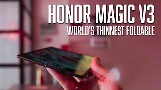 Honor Magic V3 Hands-on | Z Fold 6 Size Comparison with Super-thin Foldable