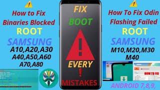 How to Root Samsung M10 M20 M30 M40 | Root A10 A20 A30 A50 A70 | FIX Binary | Fix Odin Flash Failed