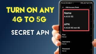 Secret APN Hack: Upgrade 4G to 5G on any carrier