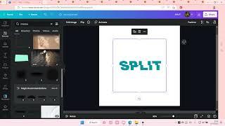 How To Make Split Text Effect On Canva